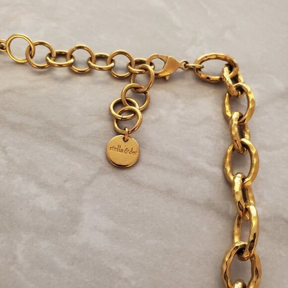 ✨ Stella and Dot Rhinestone Crystal Pave Link Christina Necklace ✨ - Picture 3 of 16